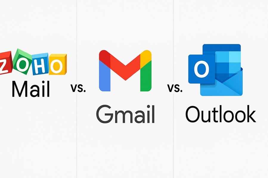 Zoho Mail vs Gmail vs Outlook